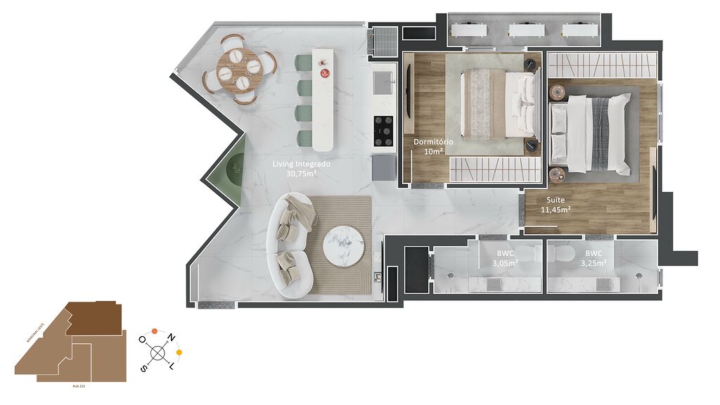 Apartamento, 1 quarto, 50 m² - Foto 6