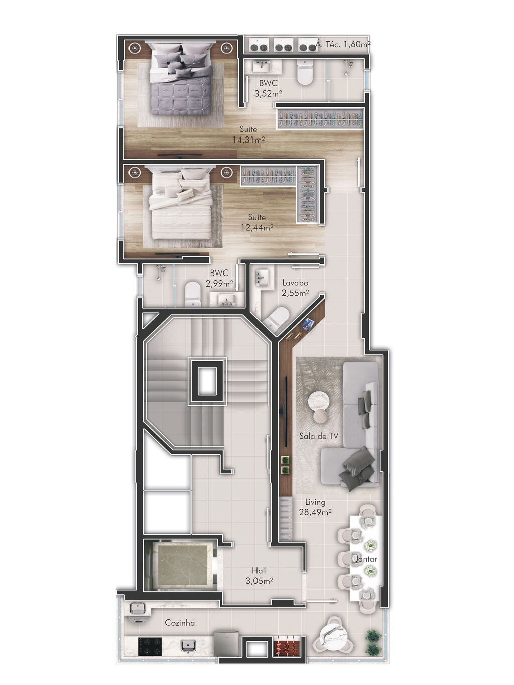 Apartamento, 212 m² - Foto 1
