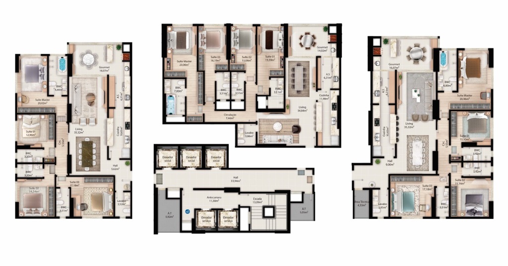Apartamento, 4 quartos, 191 m² - Foto 2