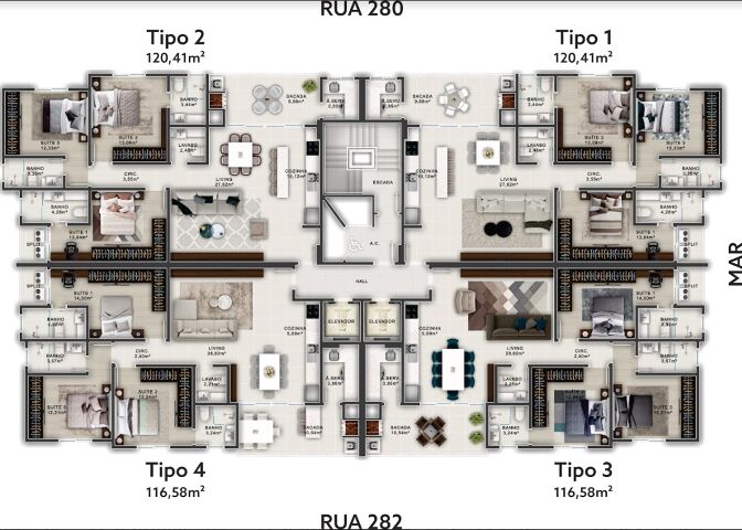 Apartamento, 3 quartos, 116 m² - Foto 4