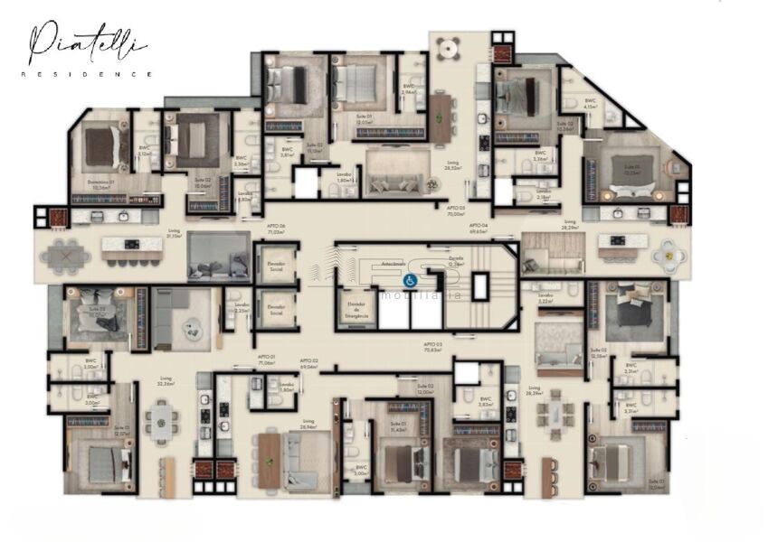 Apartamento, 70 m² - Foto 1