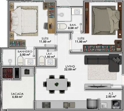 Apartamento, 70 m² - Foto 4
