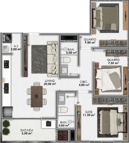 Apartamento, 70 m² - Foto 5
