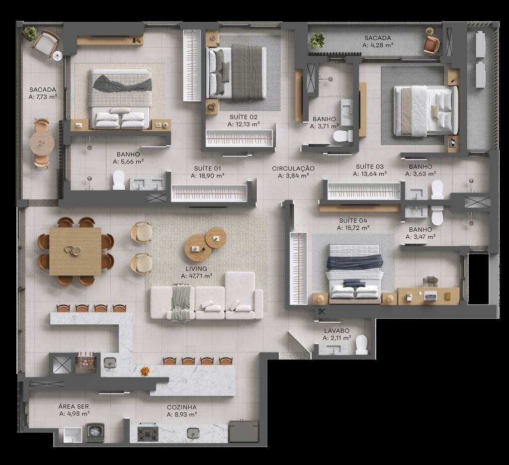 Apartamento, 143 m² - Foto 5