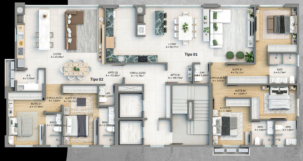Apartamento, 3 quartos, 352 m² - Foto 3