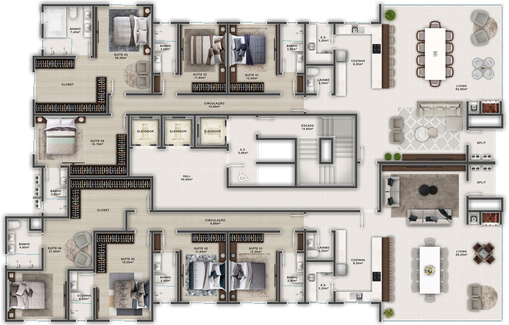 Apartamento, 123 m² - Foto 1