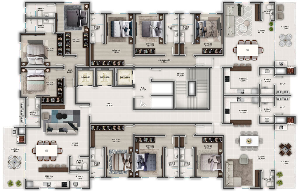 Apartamento, 123 m² - Foto 2