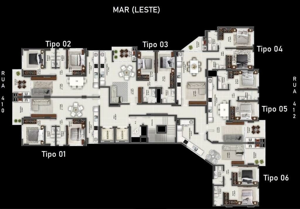 Apartamento, 2 quartos, 69 m² - Foto 2
