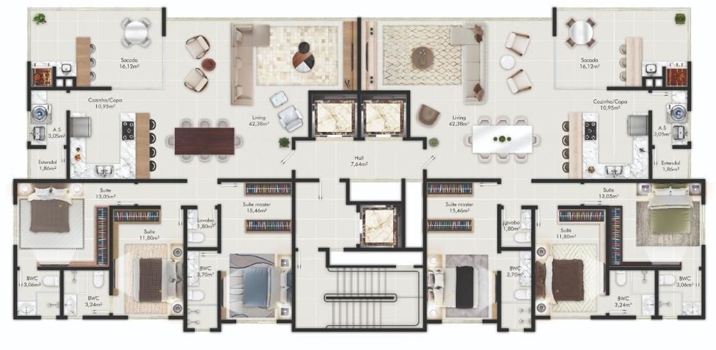 Apartamento, 3 quartos, 143 m² - Foto 3