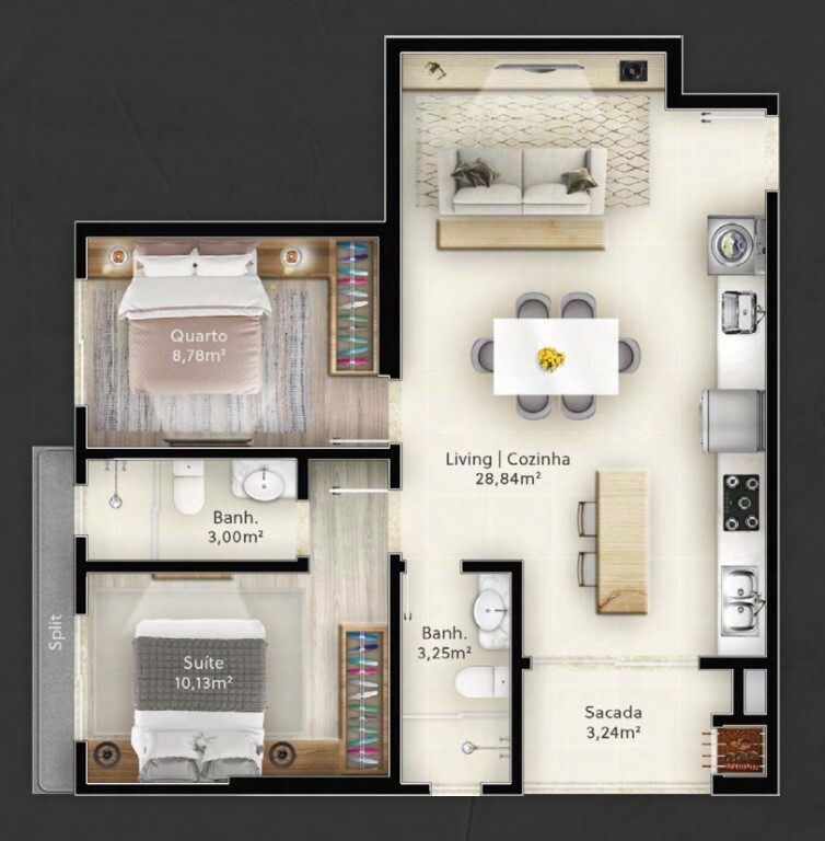 Apartamento, 65 m² - Foto 3