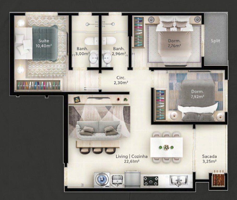 Apartamento, 65 m² - Foto 4