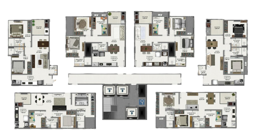 Apartamento, 2 quartos, 70 m² - Foto 3
