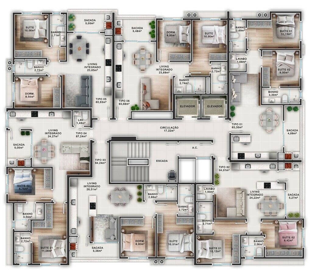 Apartamento, 64 m² - Foto 4