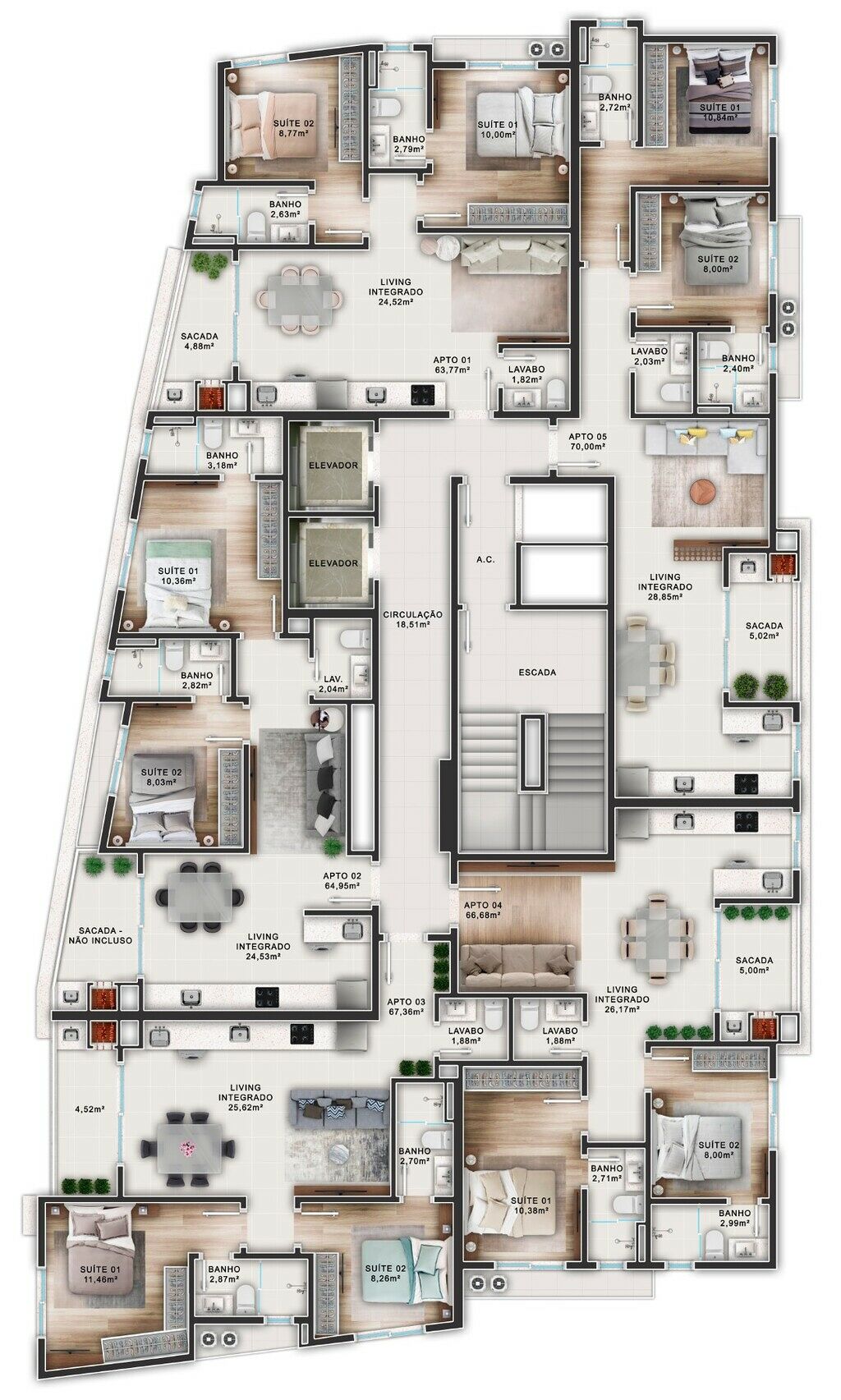 Apartamento, 64 m² - Foto 5