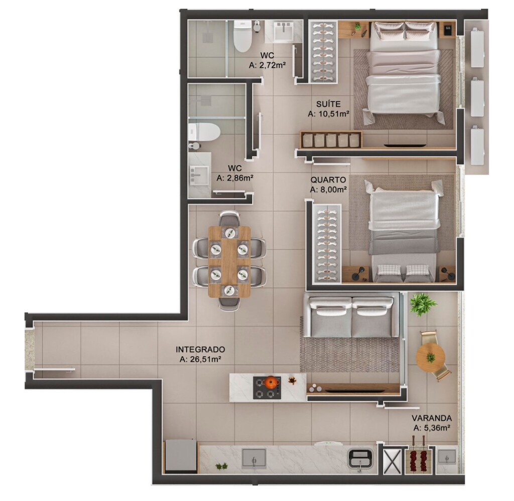 Apartamento, 64 m² - Foto 15