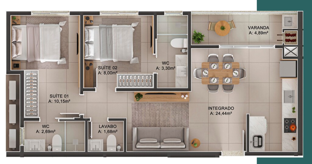 Apartamento, 64 m² - Foto 19