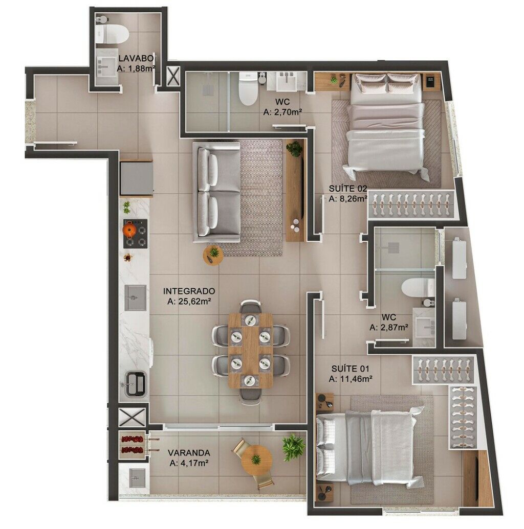 Apartamento, 64 m² - Foto 25