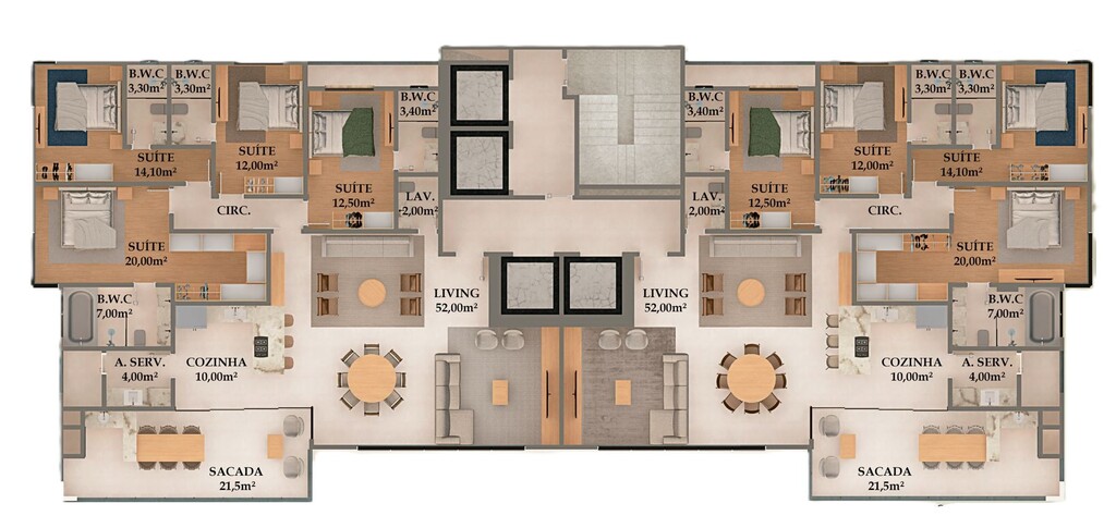 Apartamento, 4 quartos, 190 m² - Foto 1