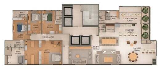Apartamento, 4 quartos, 190 m² - Foto 2