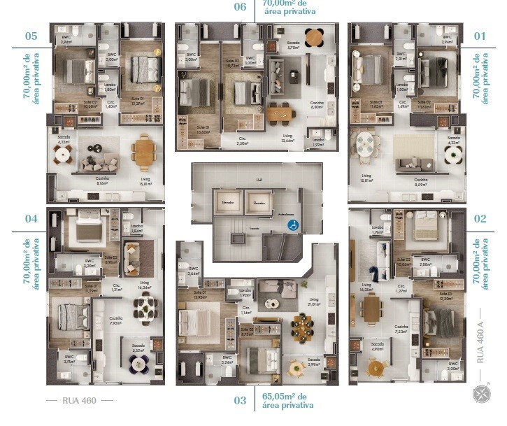 Apartamento, 2 quartos, 70 m² - Foto 3