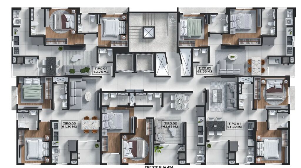 Apartamento, 62 m² - Foto 2