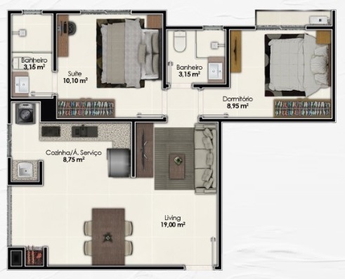 Apartamento, 2 quartos, 66 m² - Foto 12