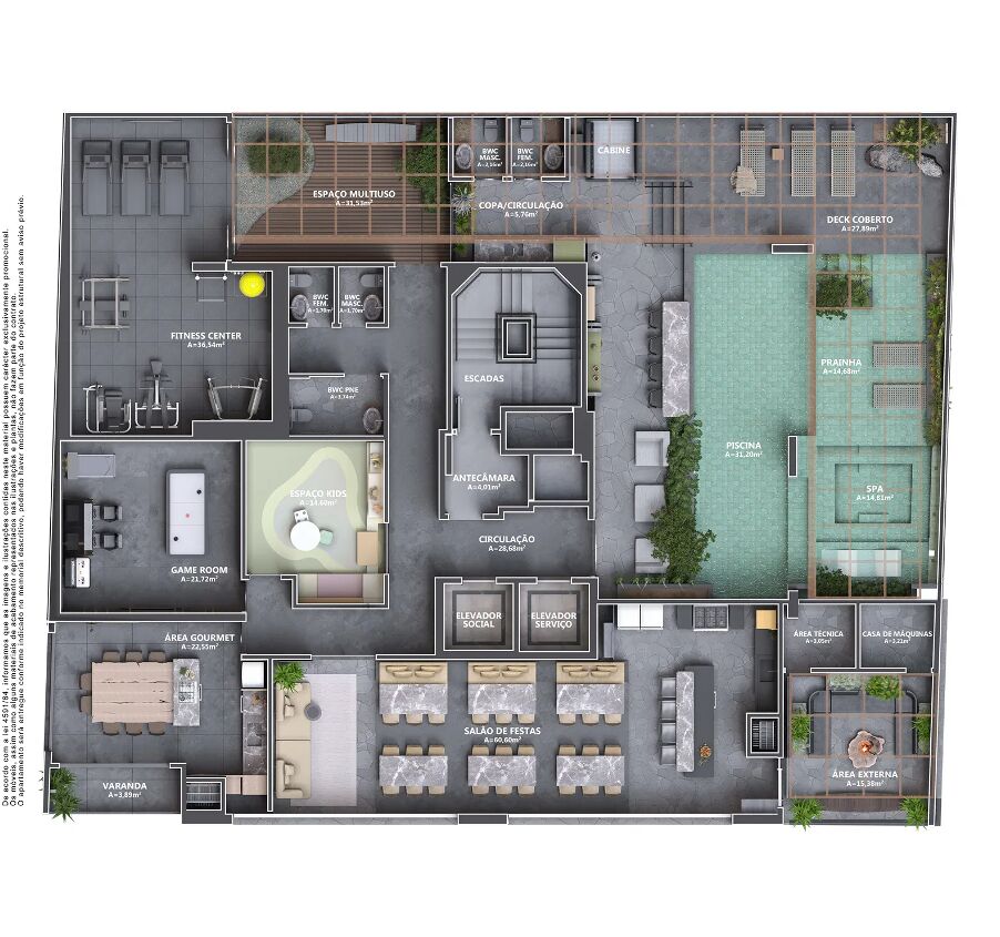 Apartamento, 3 quartos, 100 m² - Foto 1