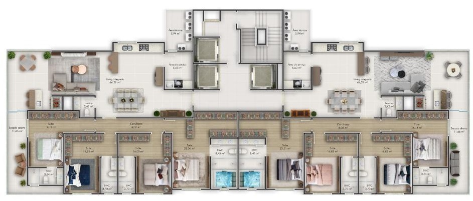 Apartamento, 4 quartos, 206 m² - Foto 2