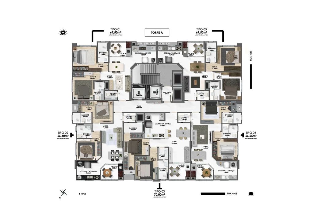 Apartamento, 2 quartos, 70 m² - Foto 2