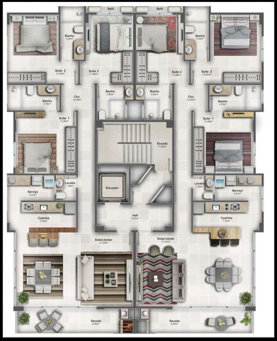 Apartamento, 132 m² - Foto 2