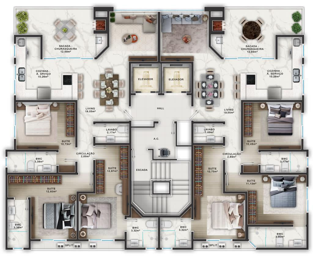 Apartamento, 104 m² - Foto 2