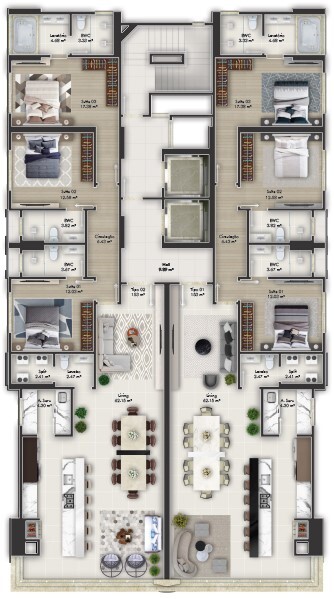 Apartamento, 3 quartos, 153 m² - Foto 3