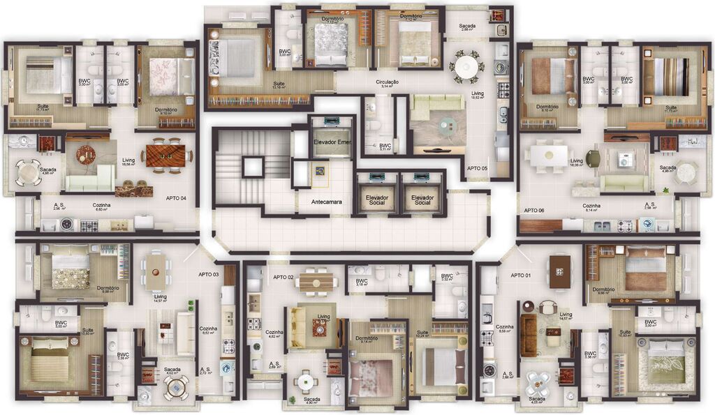 Apartamento, 2 quartos, 60 m² - Foto 2