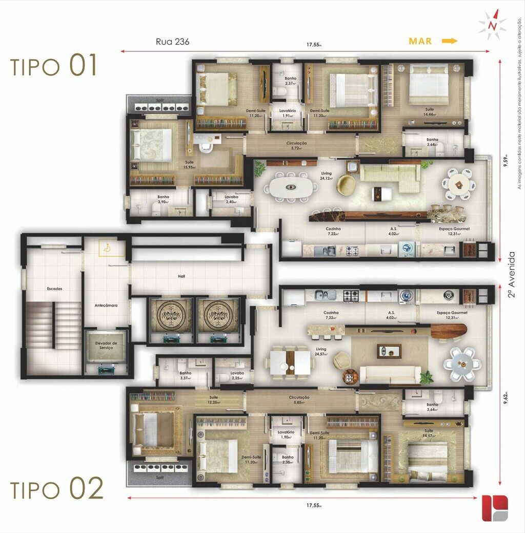 Apartamento, 137 m² - Foto 2