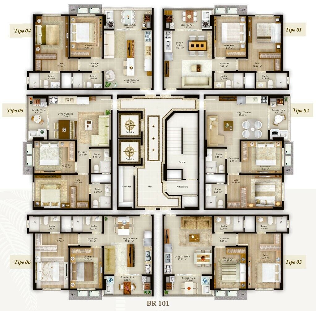 Apartamento, 2 quartos, 64 m² - Foto 2