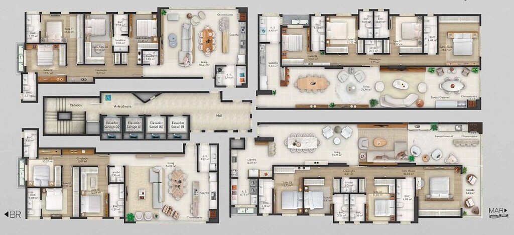 Apartamento, 4 quartos, 212 m² - Foto 2