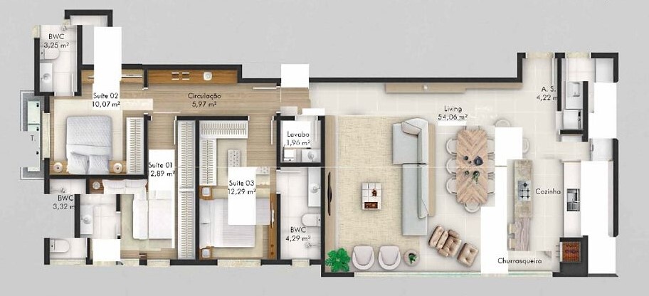 Apartamento, 4 quartos, 212 m² - Foto 3