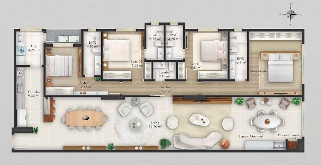 Apartamento, 4 quartos, 212 m² - Foto 5