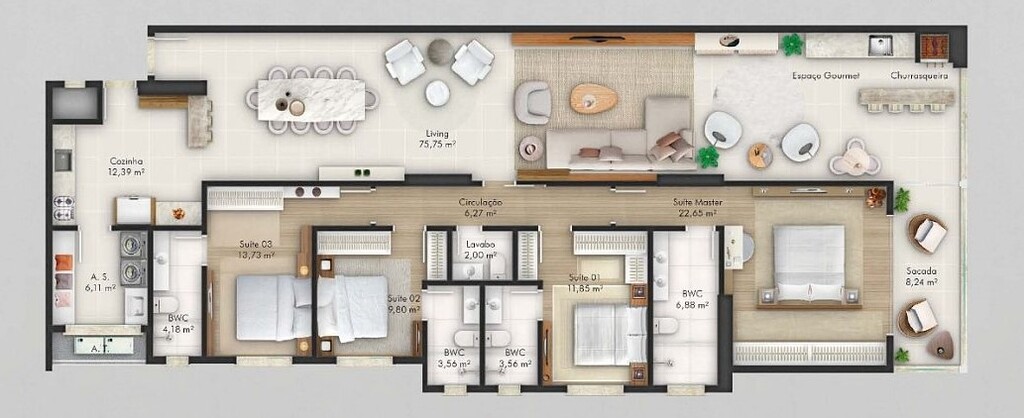 Apartamento, 4 quartos, 212 m² - Foto 6