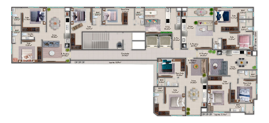 Apartamento, 61 m² - Foto 3