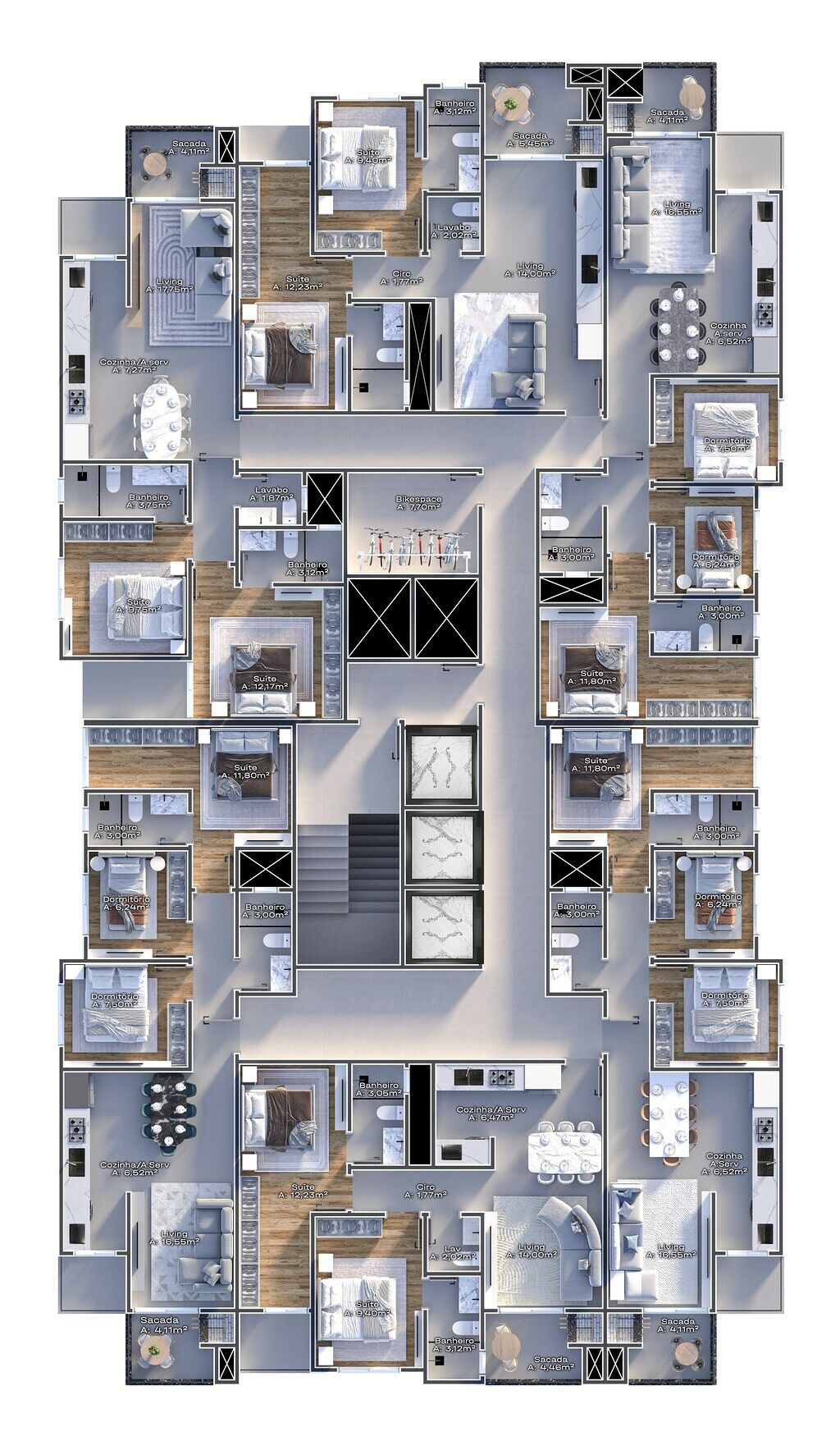 Apartamento, 2 quartos, 70 m² - Foto 2