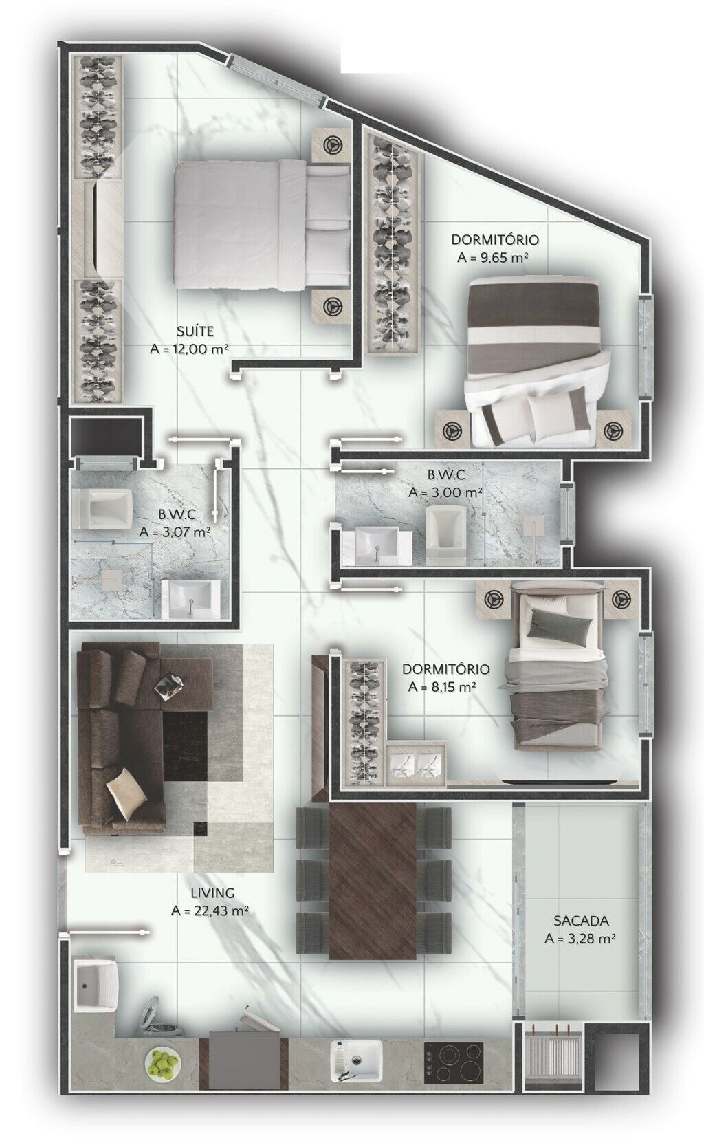 Apartamento, 2 quartos, 70 m² - Foto 10