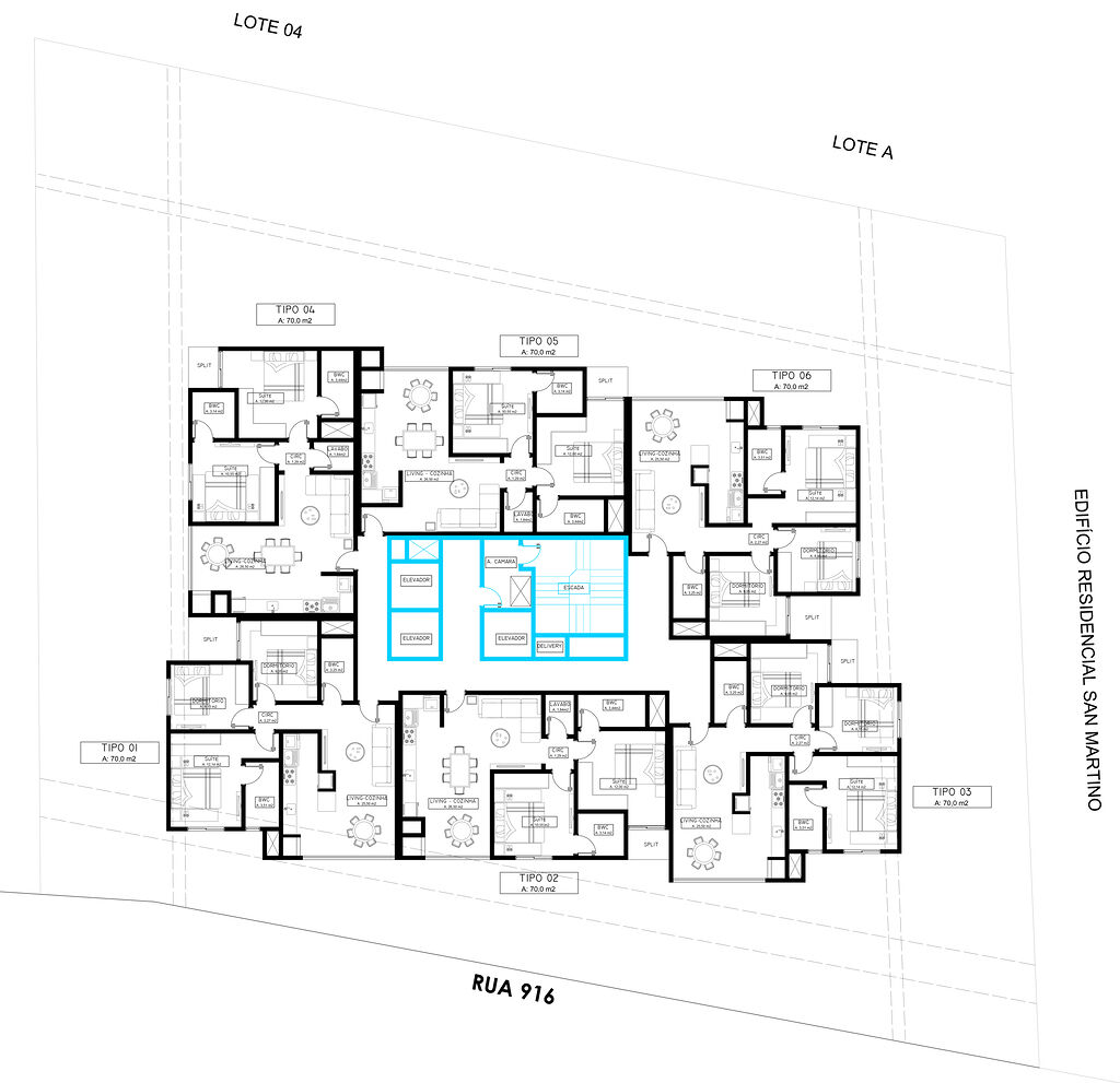 Apartamento, 3 quartos, 70 m² - Foto 3