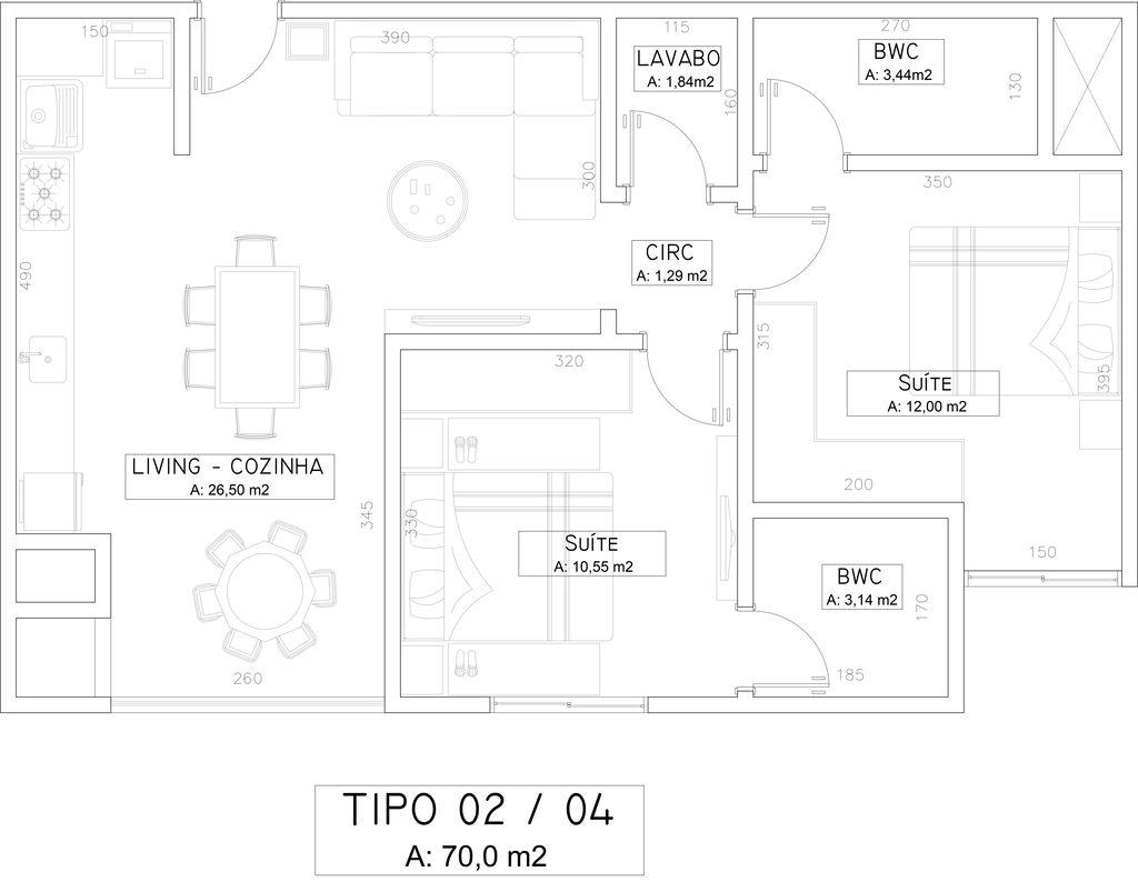 Apartamento, 3 quartos, 70 m² - Foto 4