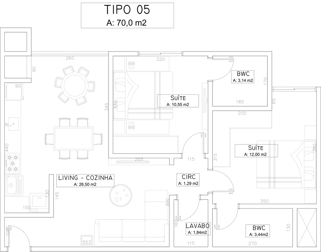 Apartamento, 3 quartos, 70 m² - Foto 5