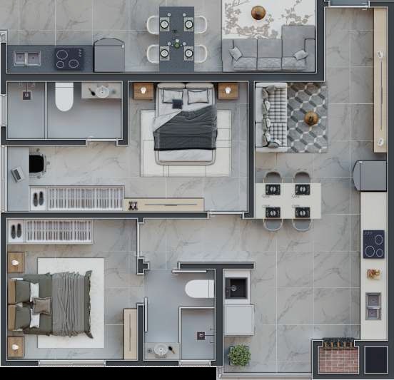 Apartamento, 60 m² - Foto 9