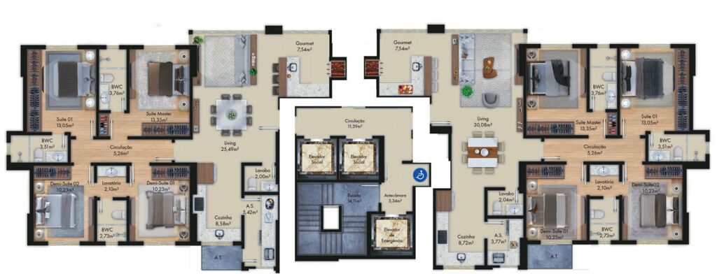 Apartamento, 4 quartos, 130 m² - Foto 3
