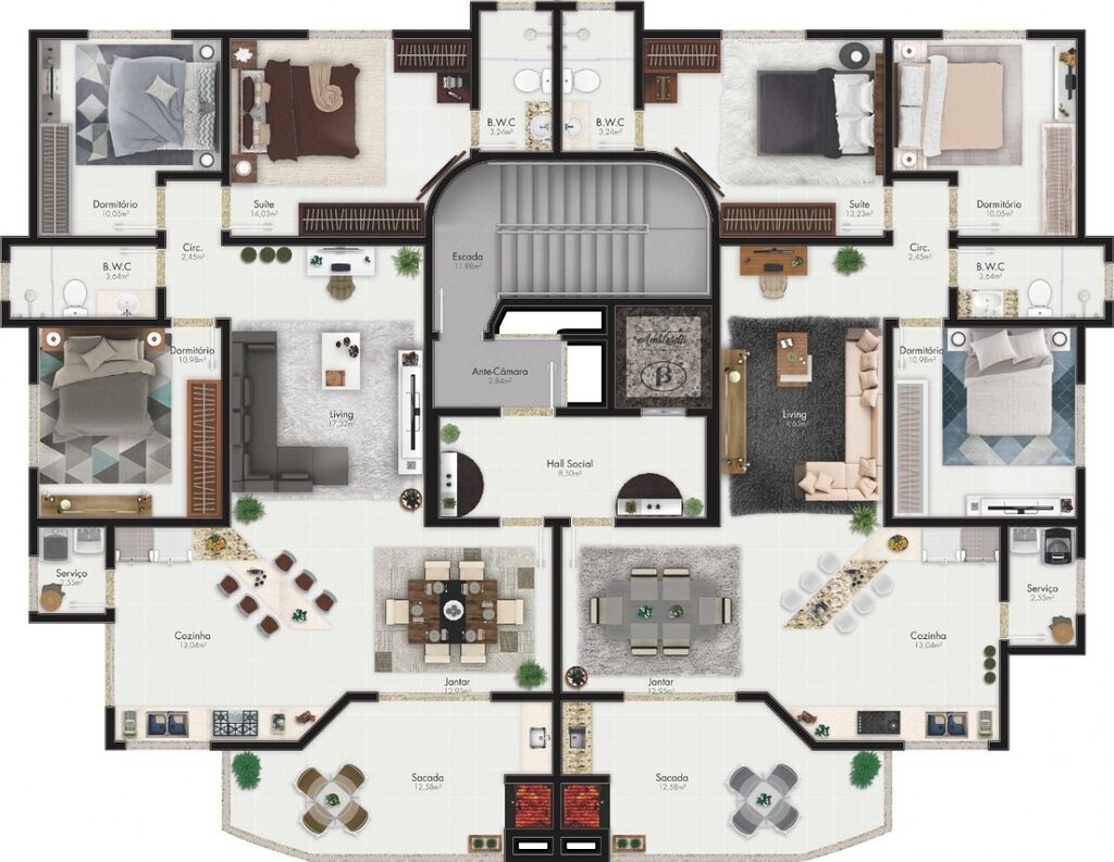 Apartamento, 3 quartos, 115 m² - Foto 2