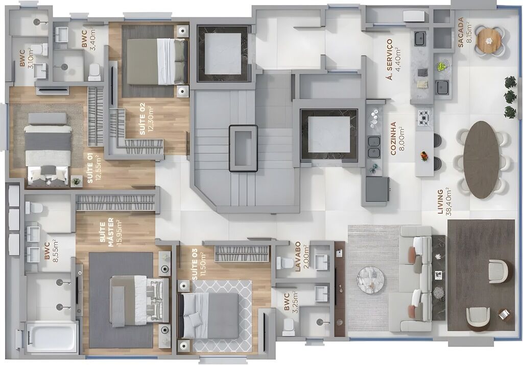 Apartamento, 155 m² - Foto 1