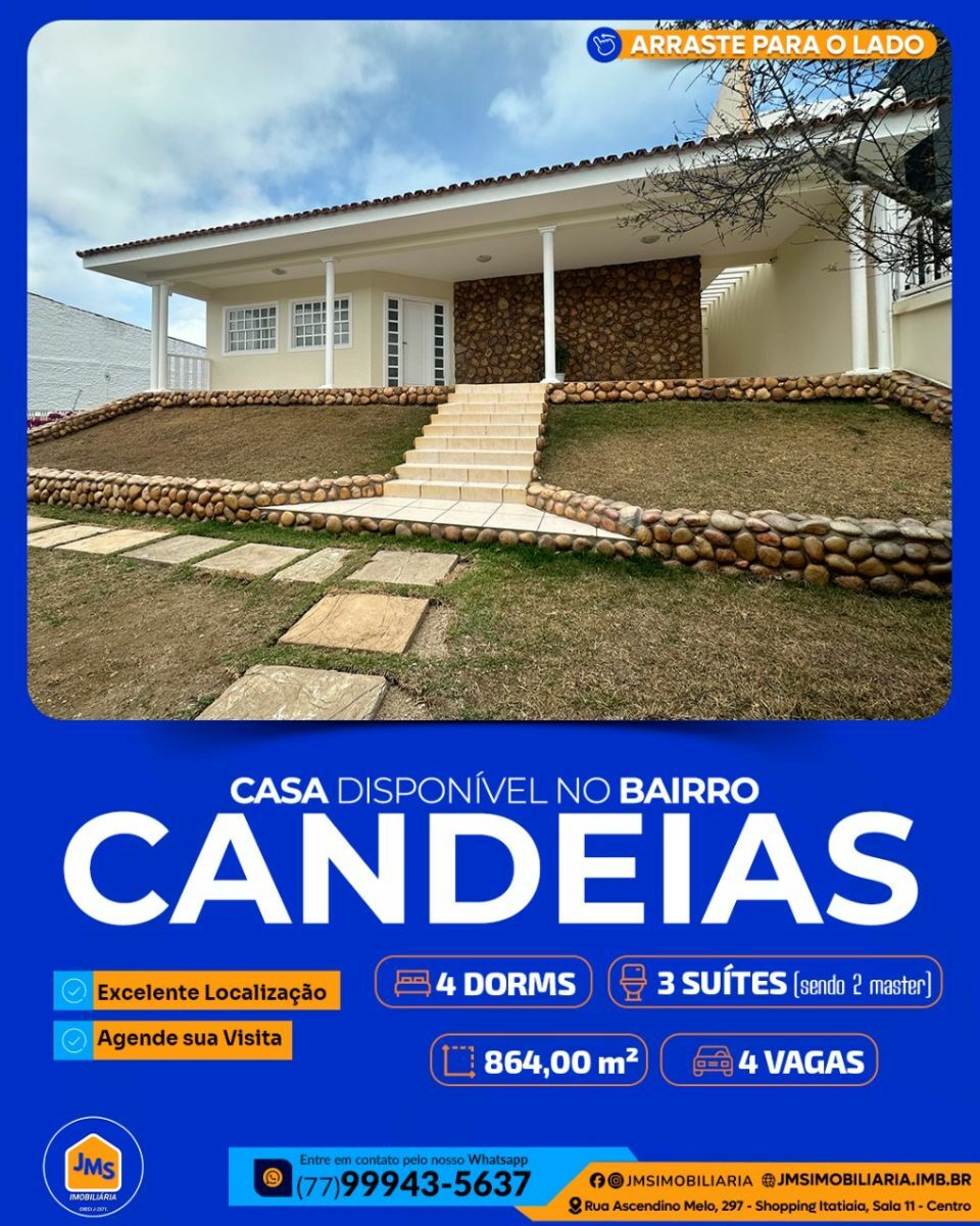 Casa à venda  no Candeias - Vitoria da Conquista, BA. Imóveis